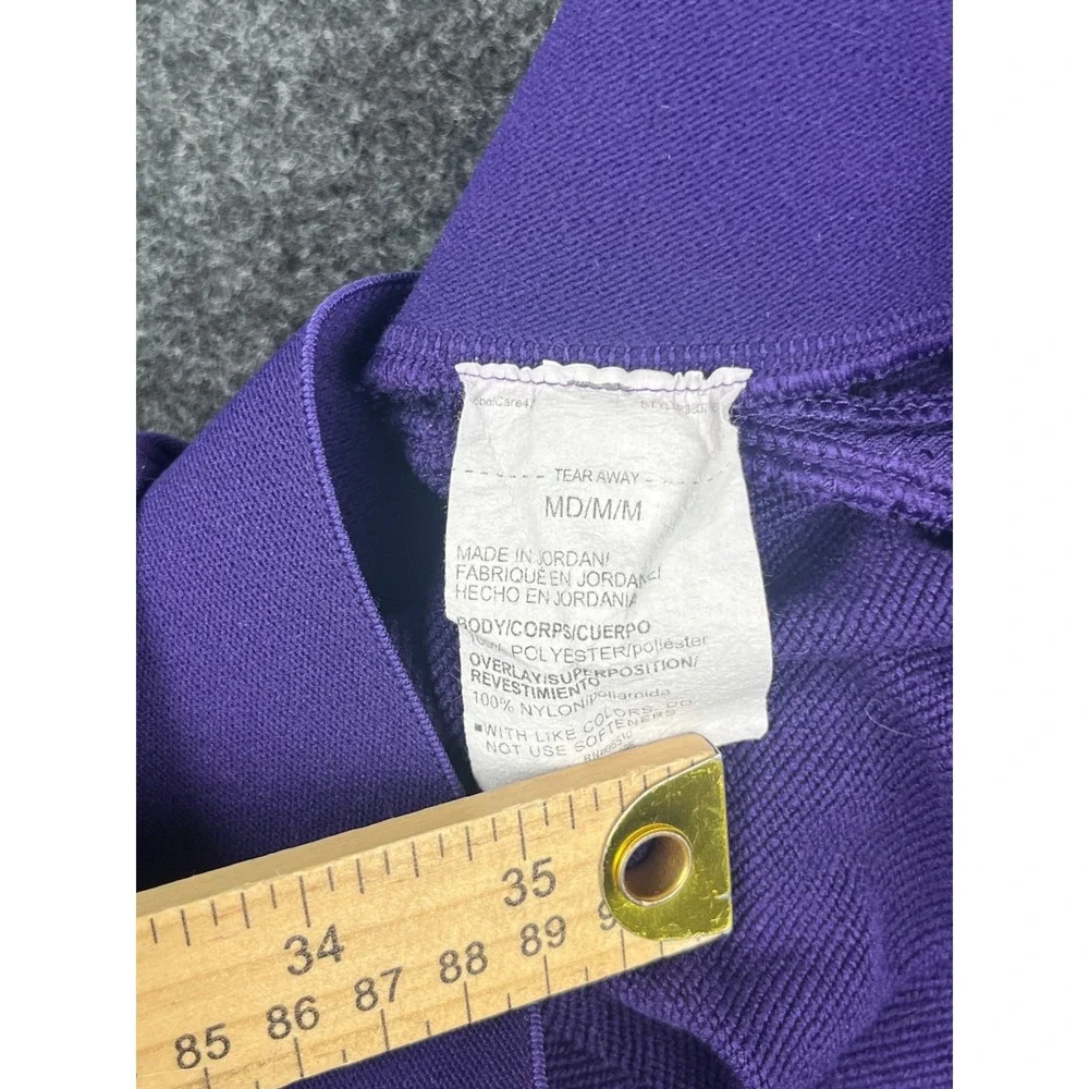 Under Armour Purple Tapered Joggers Ankle Zip Athletic Pants Mens Medium Loose